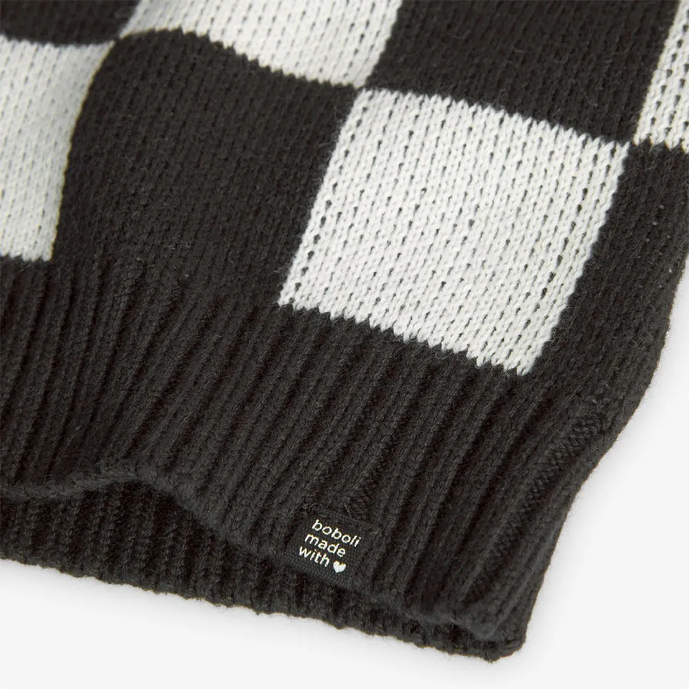 Boboli Knitwear Check Vest Boboli Knitwear Check Vest
