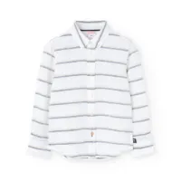 Boboli Linen Striped Skjorte Med Lange Ermer Boboli Linen Striped Skjorte Med Lange Ermer