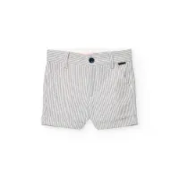 Boboli Oxford Striped Shorts Boboli Oxford Striped Shorts