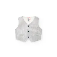 Boboli Oxford Striped Vest Boboli Oxford Striped Vest