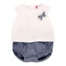 Boboli Pack Knit Combined Kortskjorte Sett, Off white, 0MON