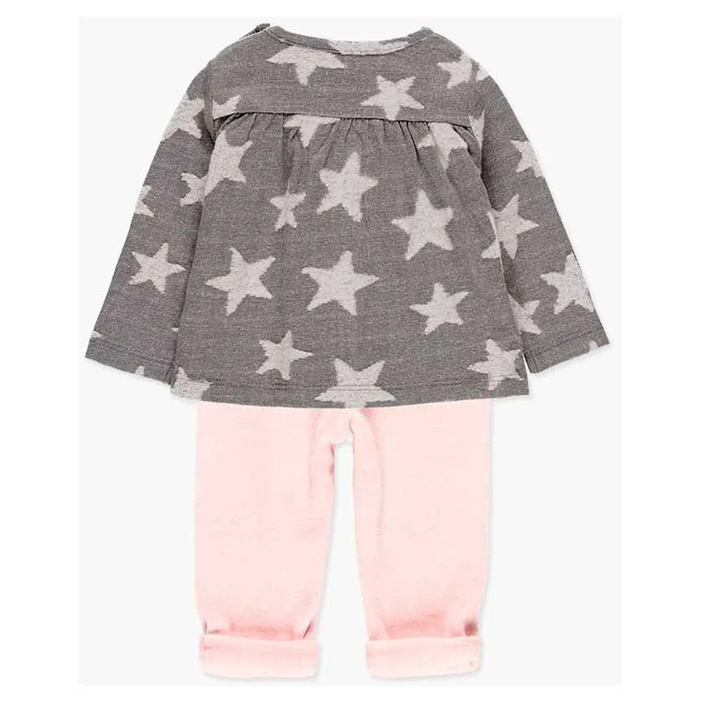Boboli Pack Knit Combined Langarmet Sett, Pink, 0MON Boboli Pack Knit Combined Langarmet Sett, Pink, 0MON