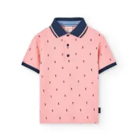 Boboli Pique Printed Kortermet Poloskjorte Boboli Pique Printed Kortermet Poloskjorte