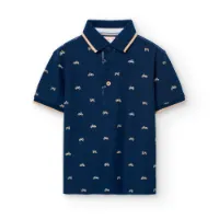 Boboli Pique Printed Kortermet Poloskjorte Boboli Pique Printed Kortermet Poloskjorte