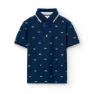 Boboli Pique Printed Kortermet Poloskjorte
