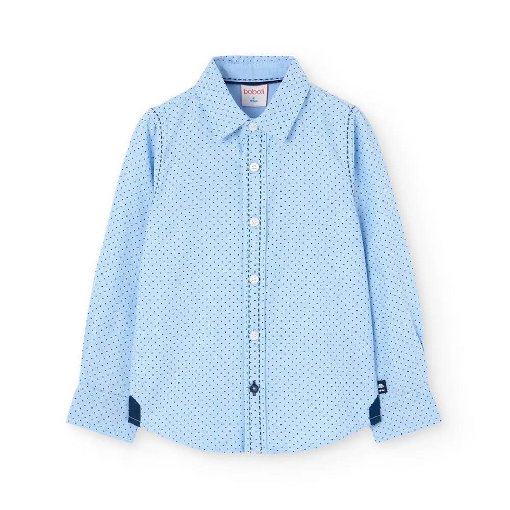 Boboli Polka Dot Skjorte Med Lange Ermer Boboli Polka Dot Skjorte Med Lange Ermer