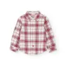 Boboli Poplin Check Skjorte Med Lange Ermer