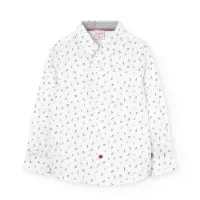 Boboli Poplin Printed Skjorte Med Lange Ermer Boboli Poplin Printed Skjorte Med Lange Ermer