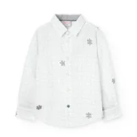 Boboli Poplin Printed Skjorte Med Lange Ermer Boboli Poplin Printed Skjorte Med Lange Ermer