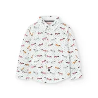 Boboli Poplin Skjorte Med Lange Ermer Boboli Poplin Skjorte Med Lange Ermer