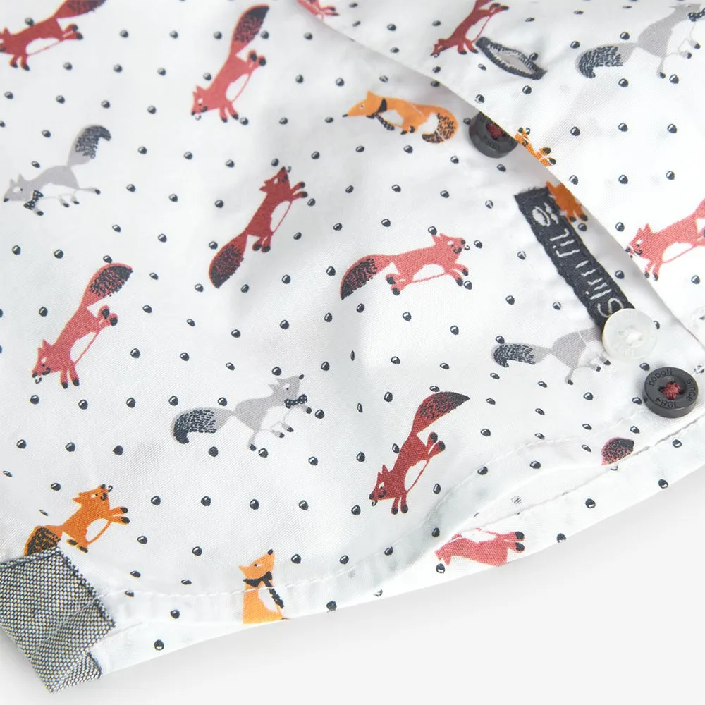 Boboli Poplin Skjorte Med Lange Ermer Boboli Poplin Skjorte Med Lange Ermer