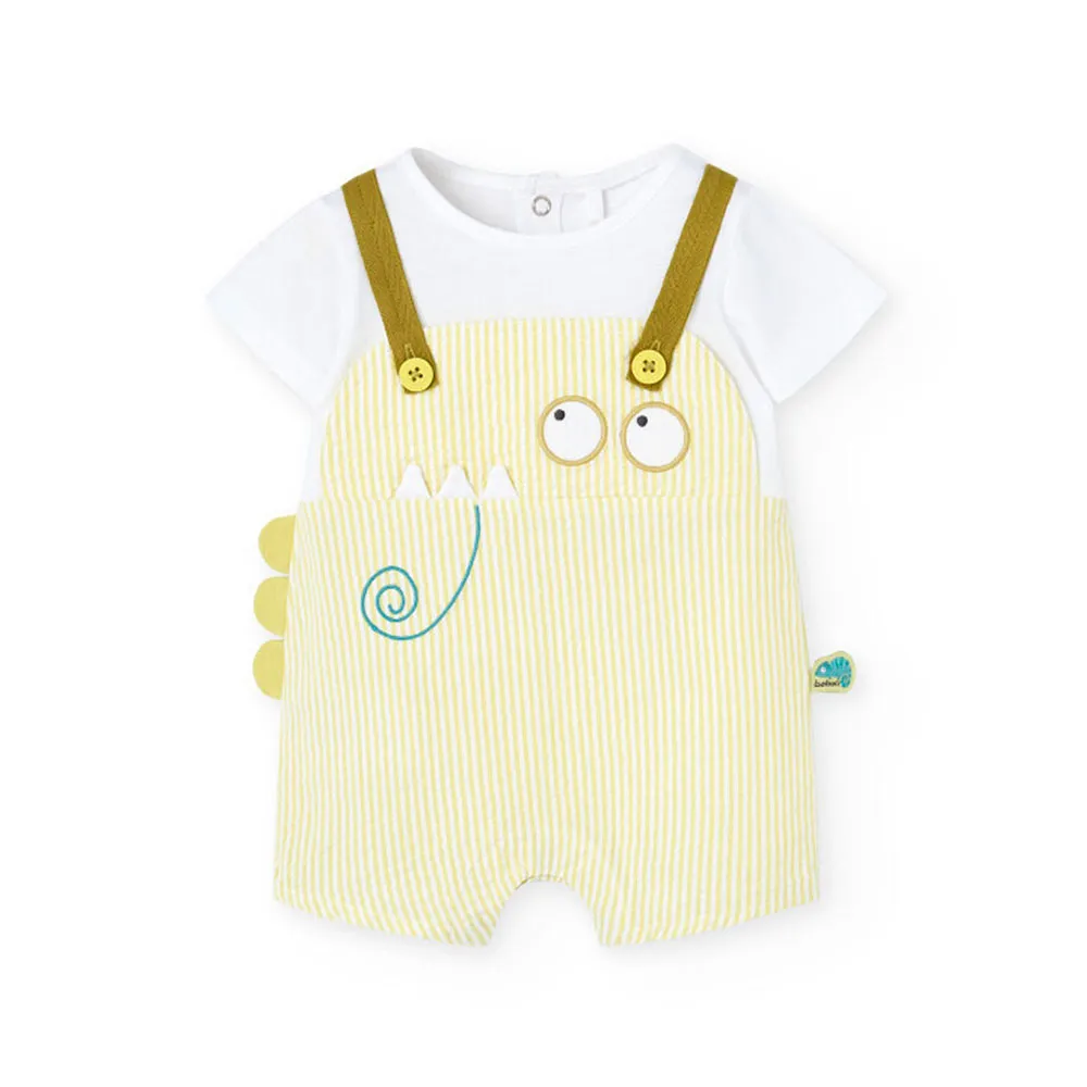 Boboli Poplin Striped Sparkedress