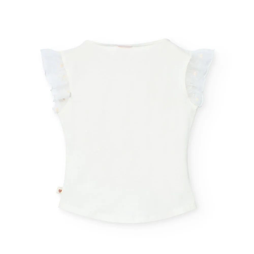 Boboli Stretch Knit Kortarmet T-skjorte Boboli Stretch Knit Kortarmet T-skjorte