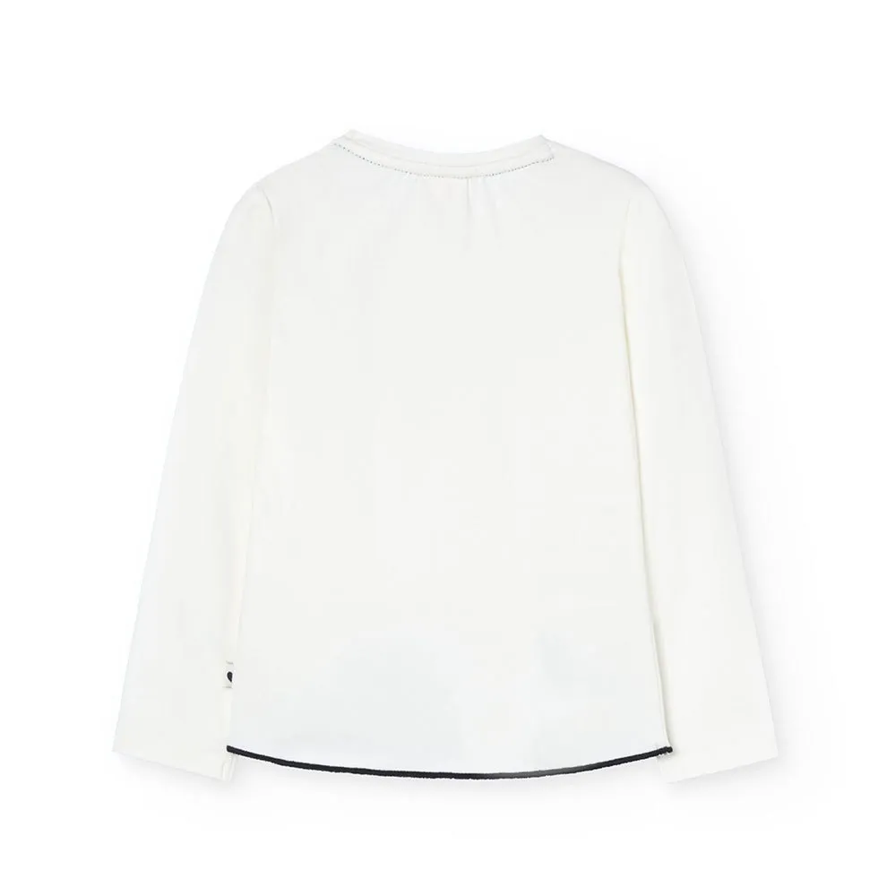 Boboli Stretch Knit Langarmet T-skjorte Boboli Stretch Knit Langarmet T-skjorte