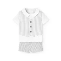 Boboli Striped Kortskjorte Sett