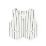 Boboli Striped Vest, Navy bicolor list, 16Y