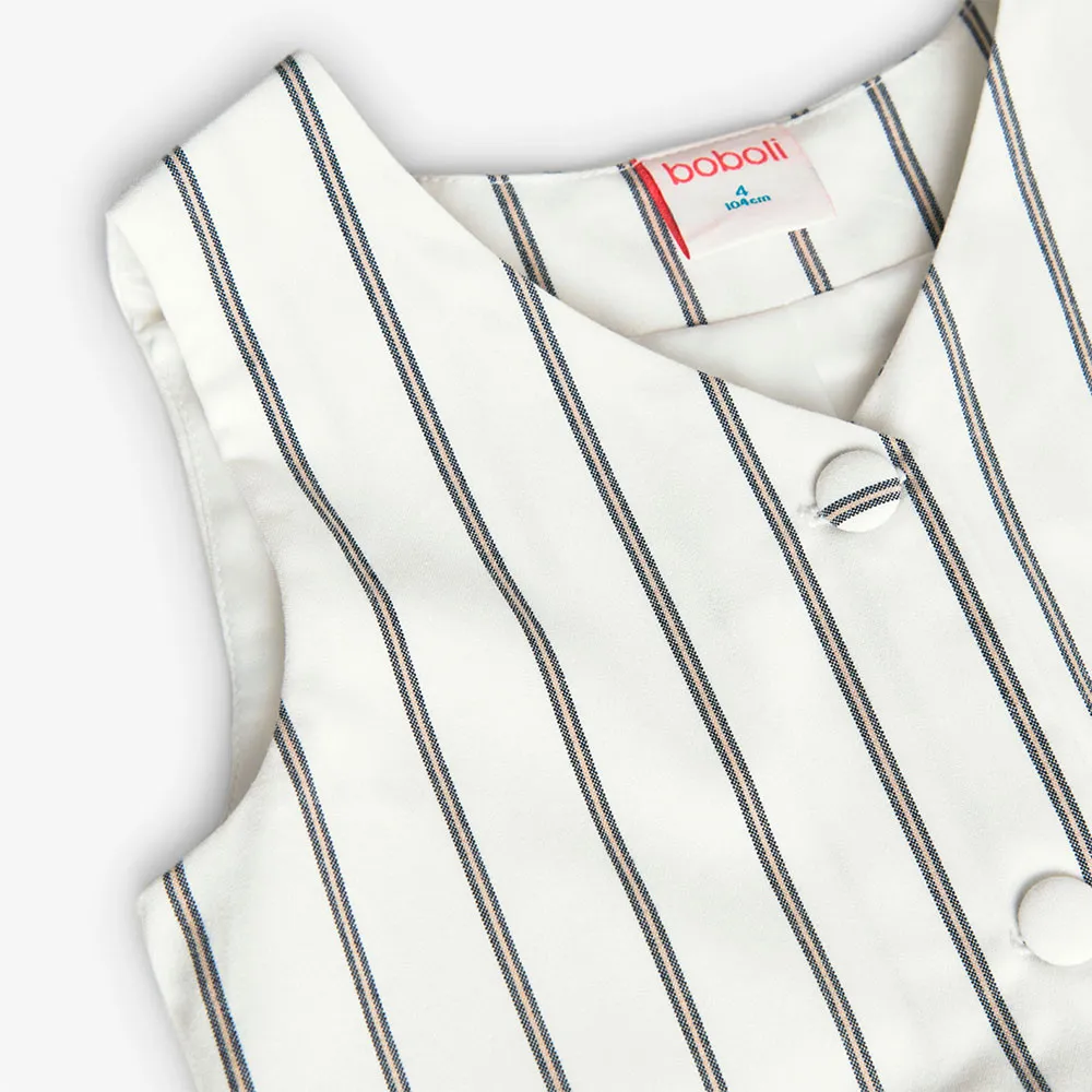 Boboli Striped Vest, Navy bicolor list, 16Y Boboli Striped Vest, Navy bicolor list, 16Y