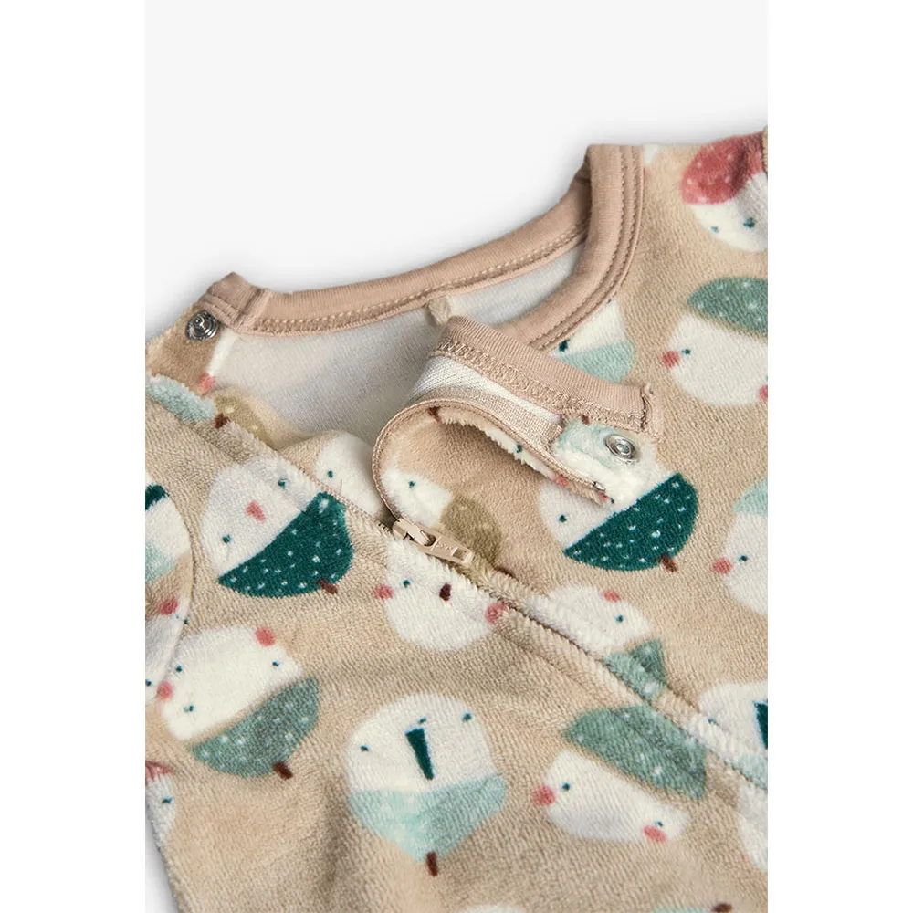 Boboli Velour Printed Sparkedress Boboli Velour Printed Sparkedress