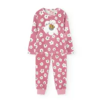 Boboli Velour Pyjamas Med Lange Ermer