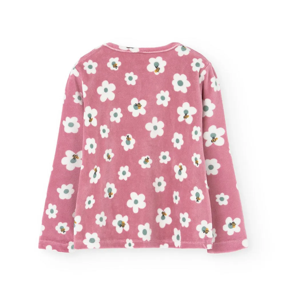 Boboli Velour Pyjamas Med Lange Ermer Boboli Velour Pyjamas Med Lange Ermer