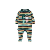 Boboli Velour Striped Sparkedress