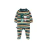 Boboli Velour Striped Sparkedress