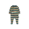 Boboli Velour Striped Sparkedress