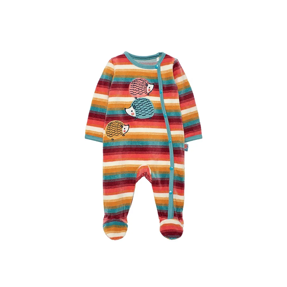Boboli Velour Striped Sparkedress Boboli Velour Striped Sparkedress