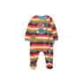 Boboli Velour Striped Sparkedress
