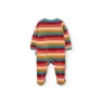 Boboli Velour Striped Sparkedress
