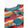Boboli Velour Striped Sparkedress