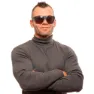 Bollé Falco Polariserte Solbriller, Black crystal matte, Polarized Volt+ Gun/CAT3