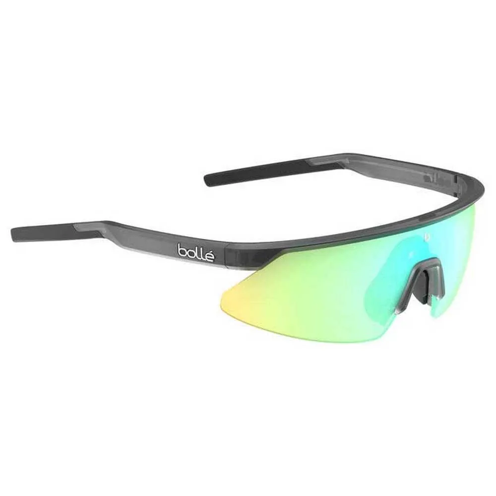 Bollé Micro Edge Foto Kromatiske Solbriller, Black frost, Phantom Clear Green Photochromic/CAT1-3