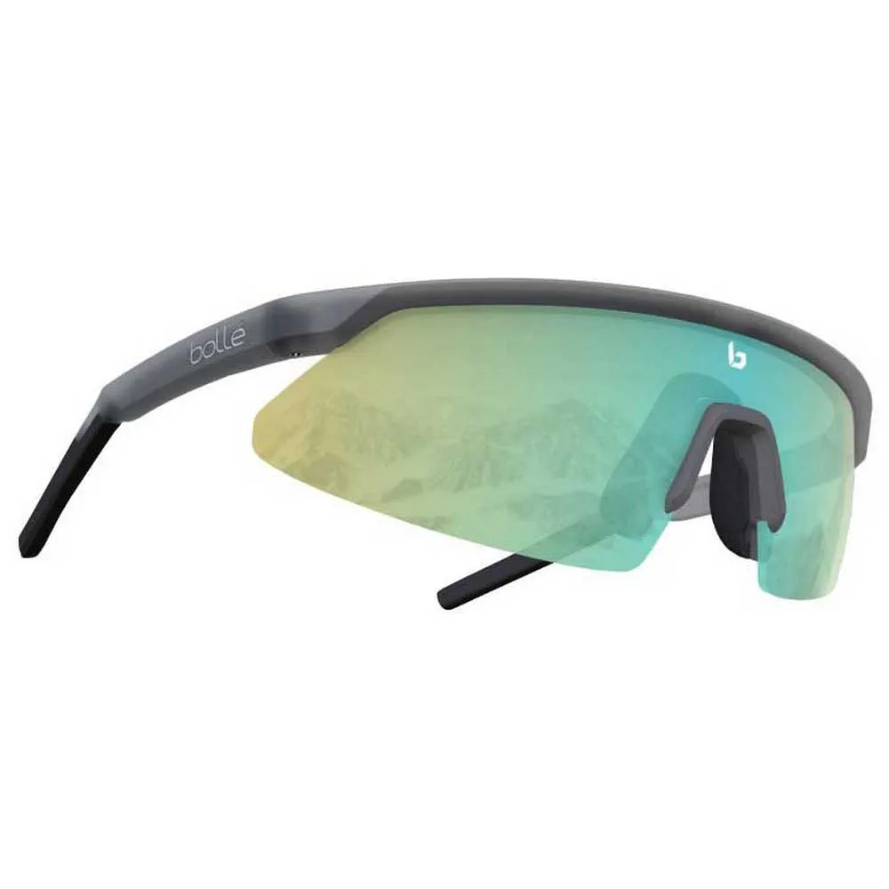Bollé Micro Edge Foto Kromatiske Solbriller, Black frost, Phantom Clear Green Photochromic/CAT1-3