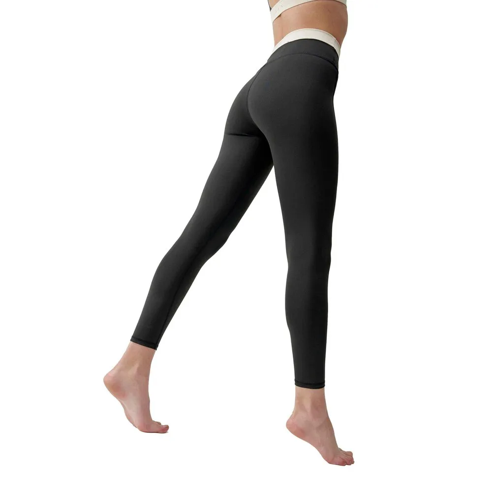 Born Living Yoga Fiorella Leggings Med Høy Midje female, Black / stone Born Living Yoga Fiorella Leggings Med Høy Midje female, Black / stone