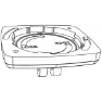 Bosch Monteringsplate for Intuvia 100 Display Smart System