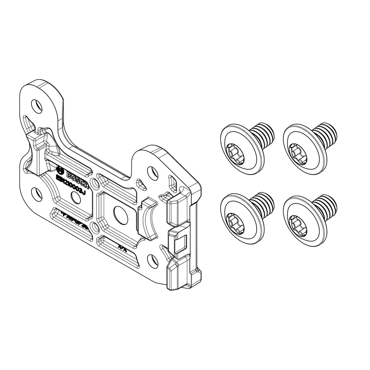 Bosch Screw-On Non-Plug Side Plate Kit for CompactTube Vertical