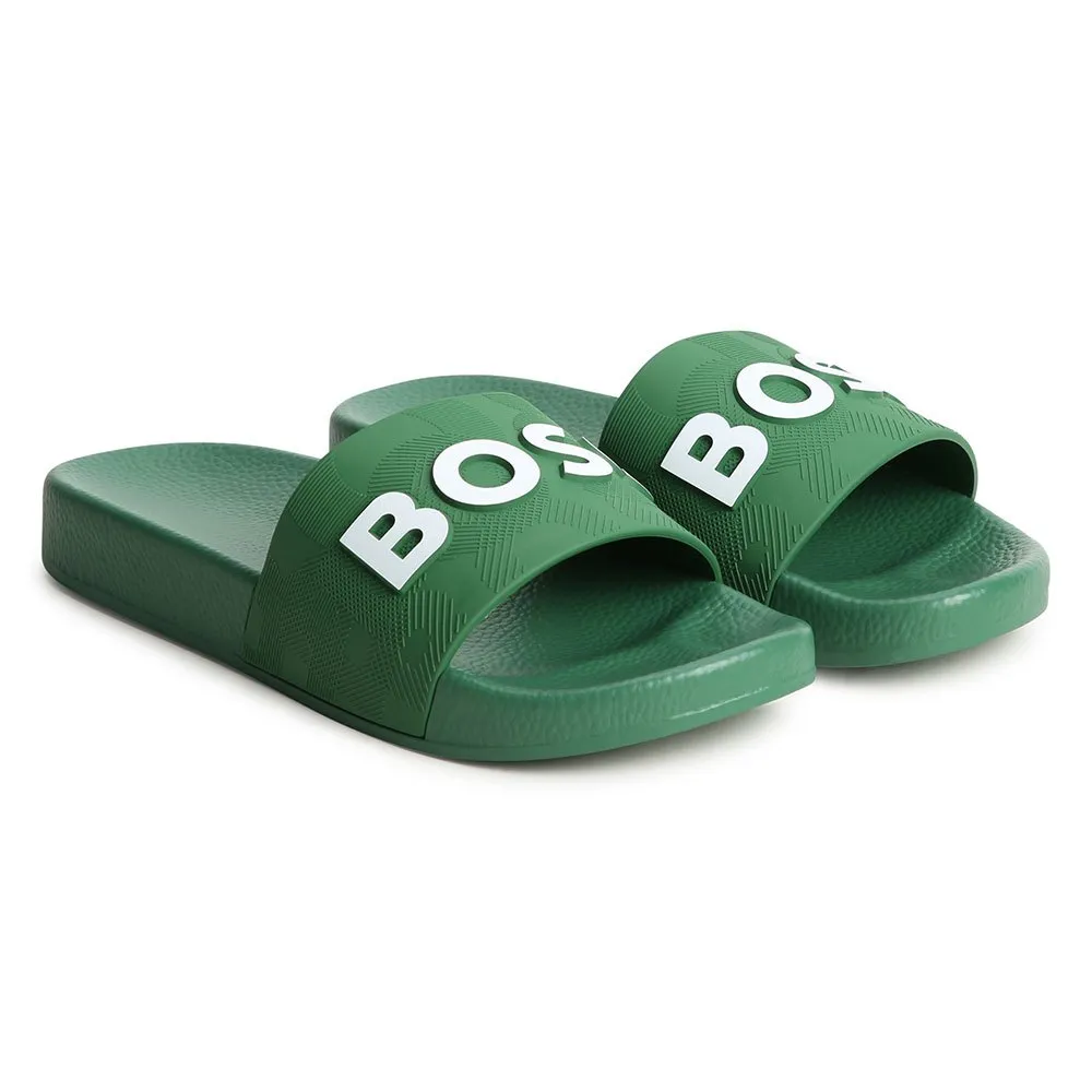Boss J50879 Badesandal, Green, EU 28 Boss J50879 Badesandal, Green, EU 28