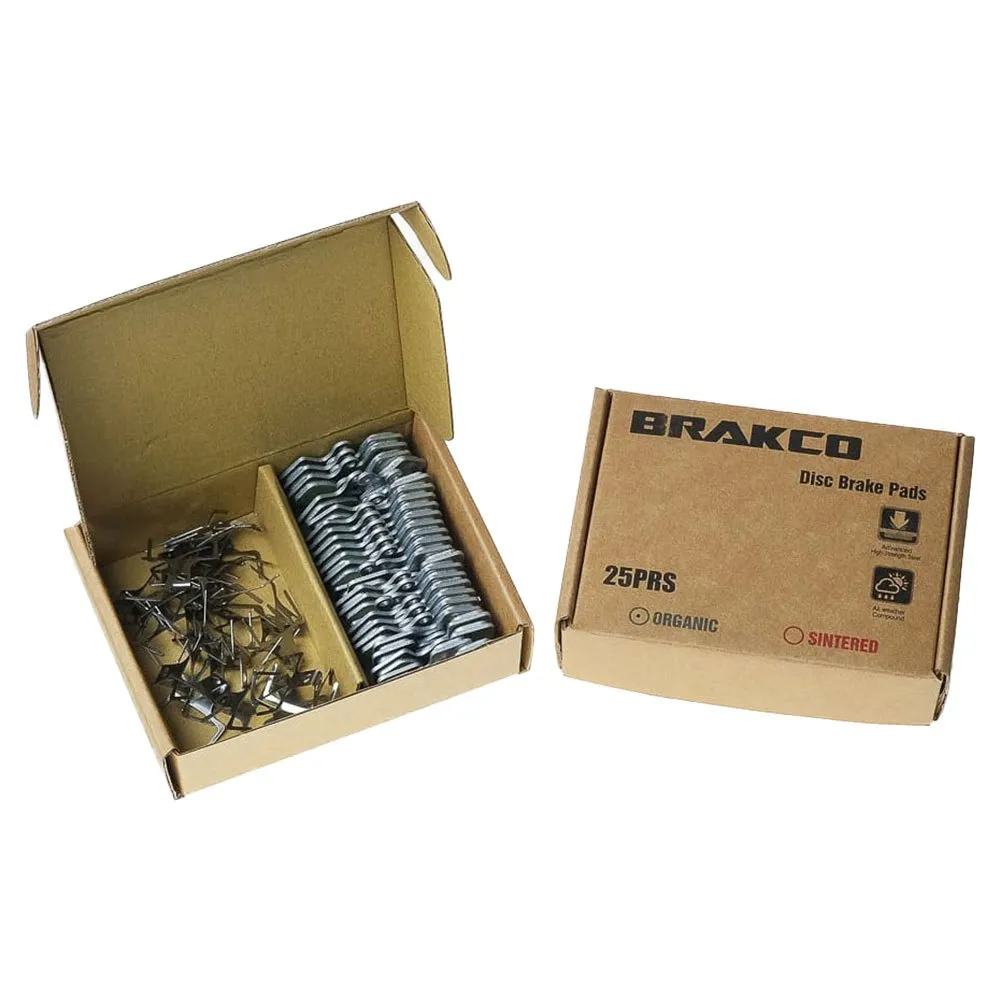 BRAKCO Silent Mineral Shimano Deore Skivebremseklosser 25 Enheter, Multicolor, One Size BRAKCO Silent Mineral Shimano Deore Skivebremseklosser 25 Enheter, Multicolor, One Size