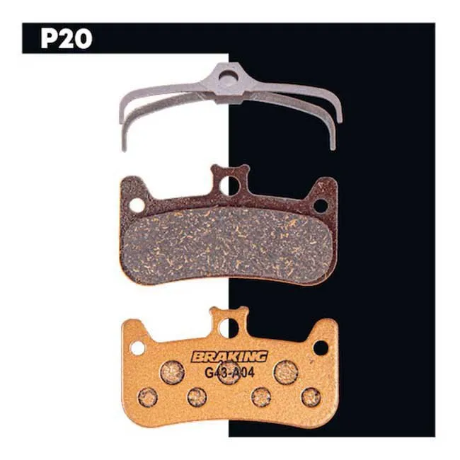 BRAKING Hope Mono Sinterbremseklosser, Gold, One Size