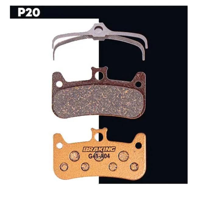 BRAKING Shimano Xtr Sinterbremseklosser, Gold, One Size BRAKING Shimano Xtr Sinterbremseklosser, Gold, One Size