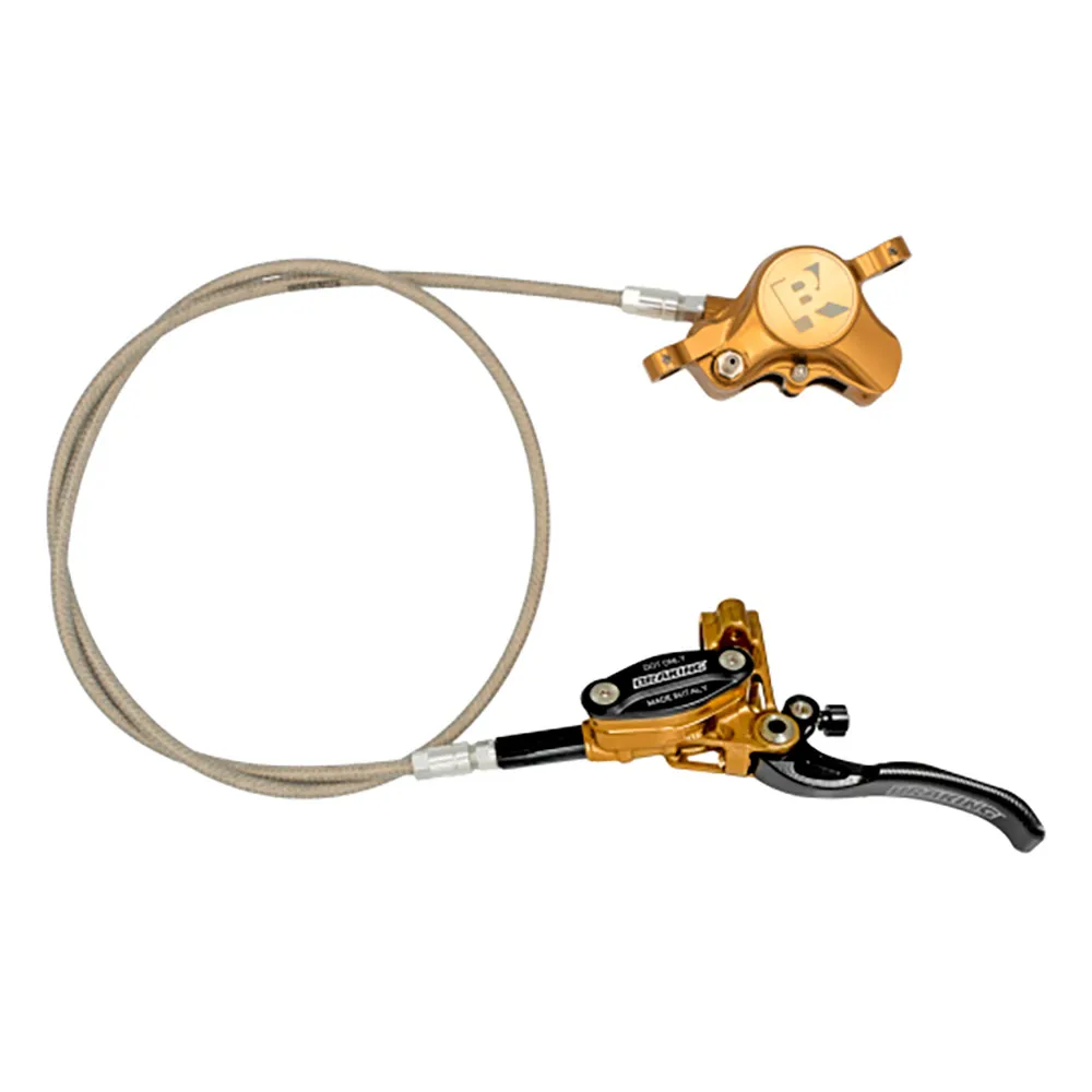 BRAKING Stål Skivebremsepar Evo Kevlar/flettet Slange 5 Mm, Gold, One Size BRAKING Stål Skivebremsepar Evo Kevlar/flettet Slange 5 Mm, Gold, One Size