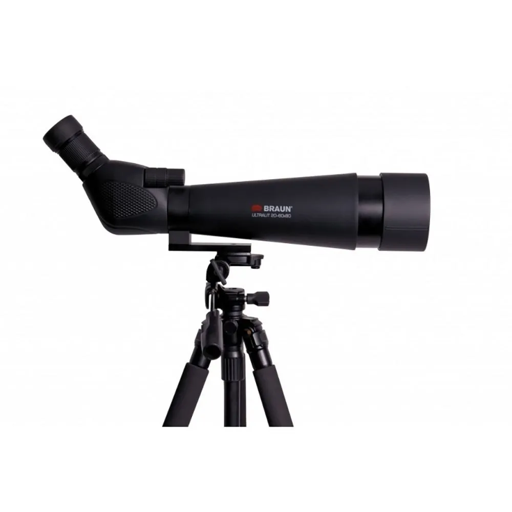Braun Photo Ultralit Spektiv 20-60x80 Observasjonsteleskop, Black, One Size