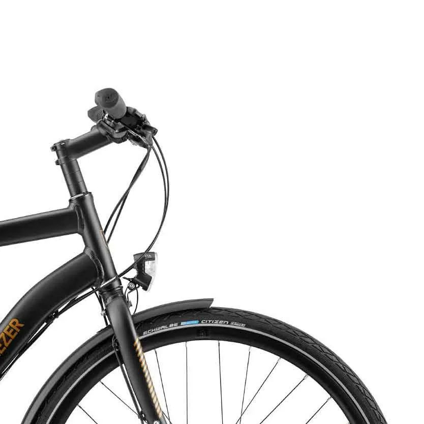Breezer Liberty R2.3+ Altus 2022 Sykkel, Satin black / gold, M, Hybridsykkel