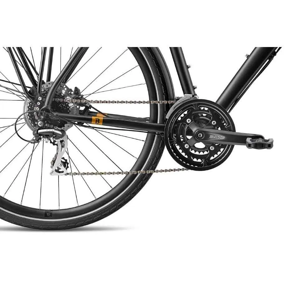 Breezer Liberty R2.3+ Altus 2022 Sykkel, Satin black / gold, M, Hybridsykkel