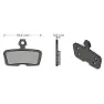 Brenta Ciclo Code R/code Rsc/guide R Avid/sram Sinterbremseklosser, Black / silver, One Size