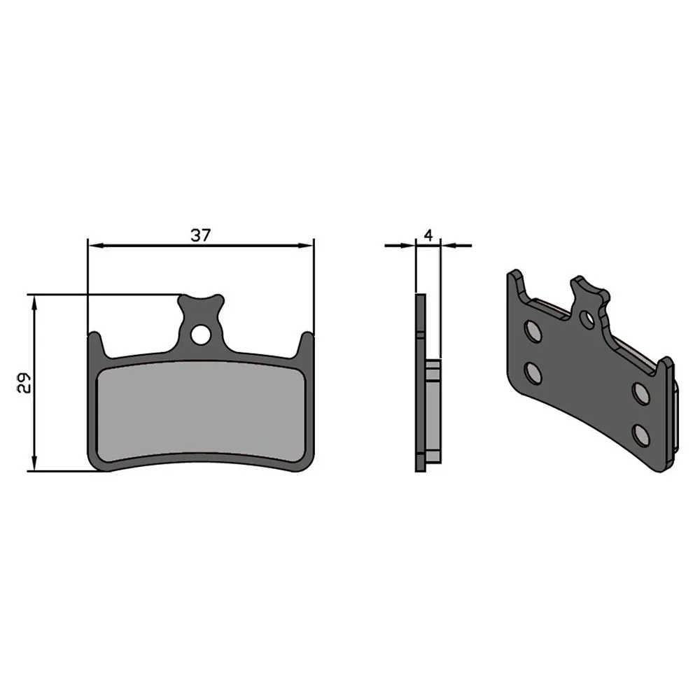 Brenta Ciclo E4/rx4 Hope Sinterbremseklosser, Black / silver, One Size Brenta Ciclo E4/rx4 Hope Sinterbremseklosser, Black / silver, One Size