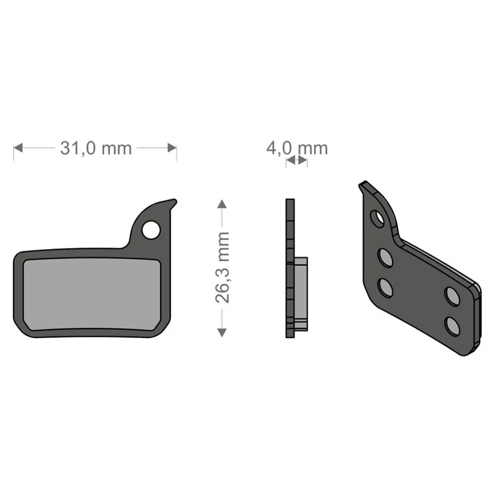 Brenta Ciclo Hrd/etap/ultimate/tlm Sram Sinterbremseklosser, Black / silver, One Size Brenta Ciclo Hrd/etap/ultimate/tlm Sram Sinterbremseklosser, Black / silver, One Size
