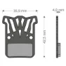 Brenta Ciclo Light Tech Hrd/etap/level Ultimate/tlm Sram Skivebremseklosser, Black / silver, One Size