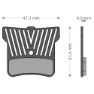 Brenta Ciclo Light Tech Xtr/quadien Shimano/trp/tektro Skivebremseklosser, Black / silver, One Size